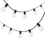 Brit 25-Light Indoor/Outdoor 25 ft. Contemporary Rustic Incandescent G40 Bistro Globe Bulb String Lights