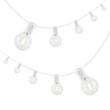 Brit 25-Light Indoor/Outdoor 25 ft. Contemporary Rustic Incandescent G40 Bistro Globe Bulb String Lights