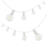Brit 25-Light Indoor/Outdoor 25 ft. Contemporary Rustic Incandescent G40 Bistro Globe Bulb String Lights