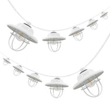 Milta 10-Light Indoor/Outdoor 10 ft. Rustic Farmhouse Incandescent G40 Metal Cage Shade String Lights