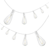 Fergo 10-Light Indoor/Outdoor 10 ft. Rustic Industrial Incandescent C7 Half-Chrome Bulb String Lights