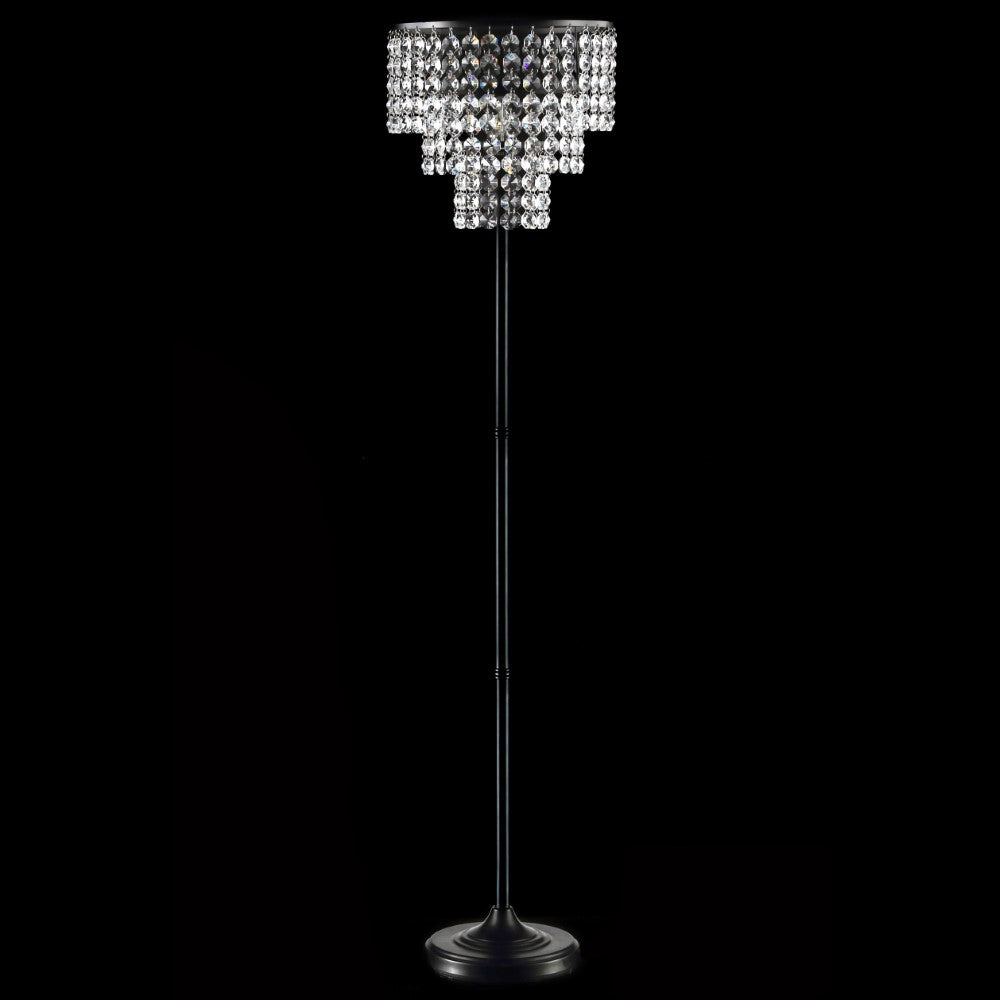 Darvin 60" Crystal/Metal Floor Lamp