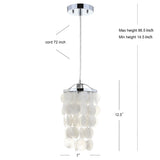 Ember 7" Seashell LED Pendant