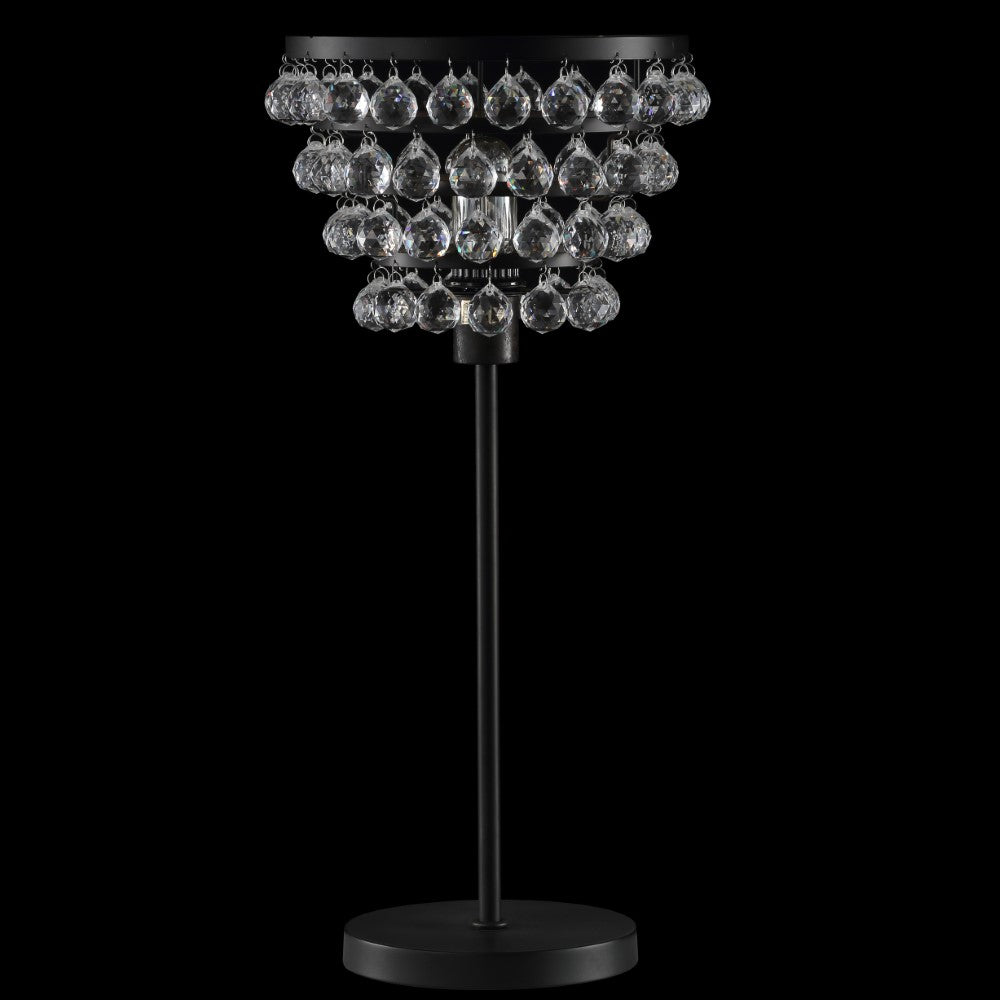 Angelina 25" Crystal/Metal Table Lamp