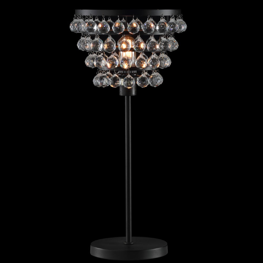 Angelina 25" Crystal/Metal Table Lamp