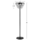 Dallas 60" Crystal/Metal LED Floor Lamp