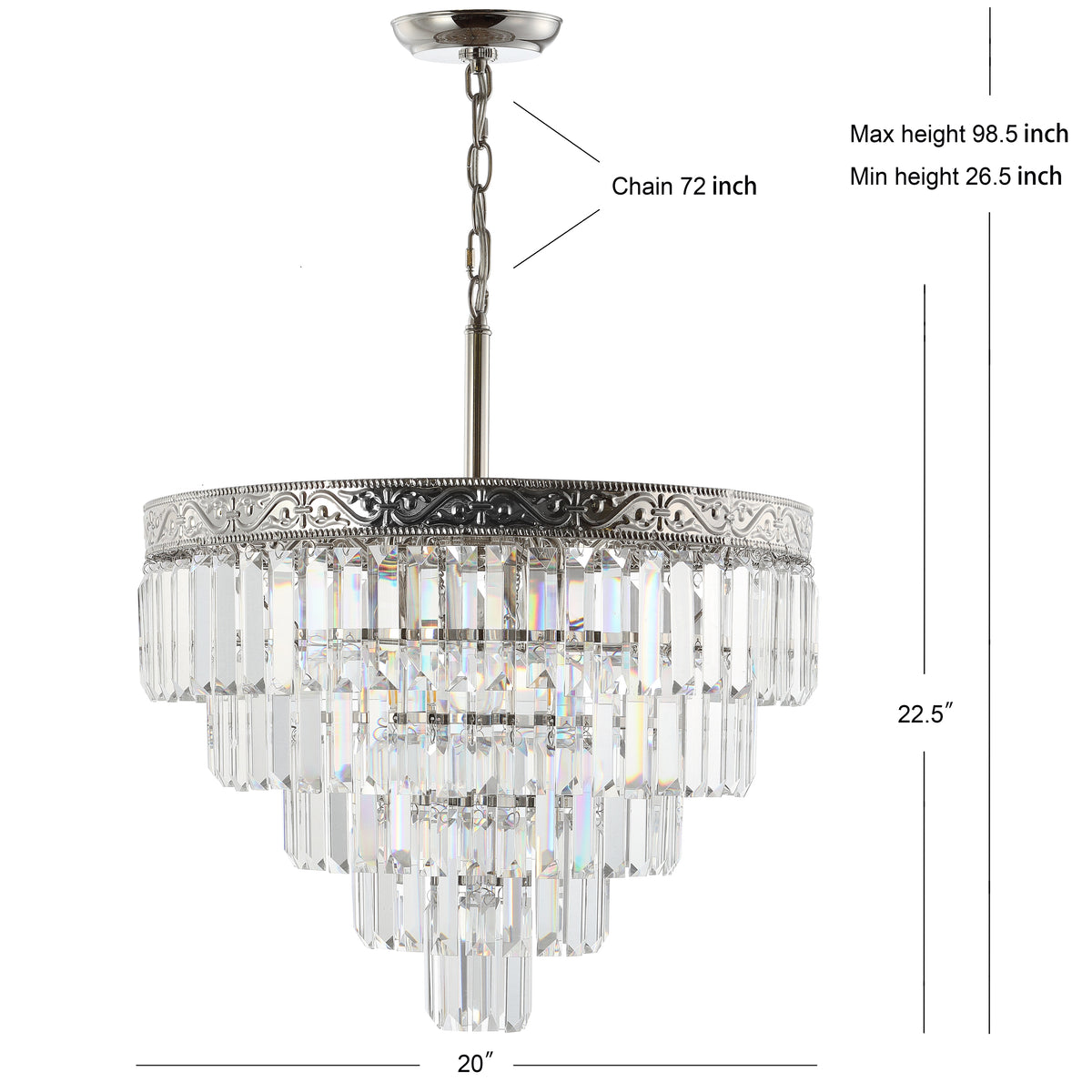 Jessie Crystal LED Chandelier