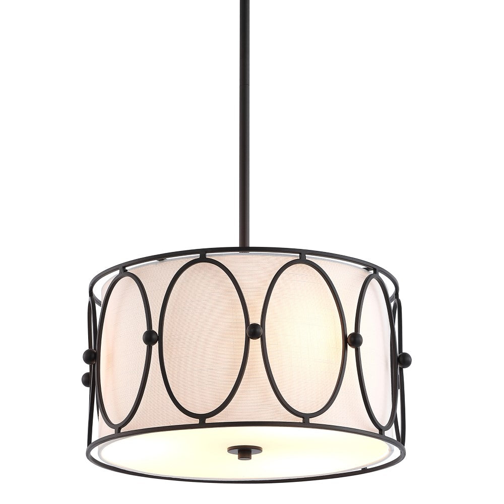 Eloise 3-Light 19" Metal LED Pendant