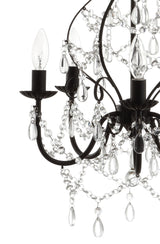 Tiana 5-Light 17" Crystal/Metal LED Chandelier