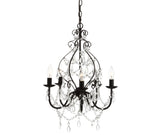 Tiana 5-Light 17" Crystal/Metal LED Chandelier