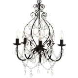 Tiana 5-Light 17" Crystal/Metal LED Chandelier