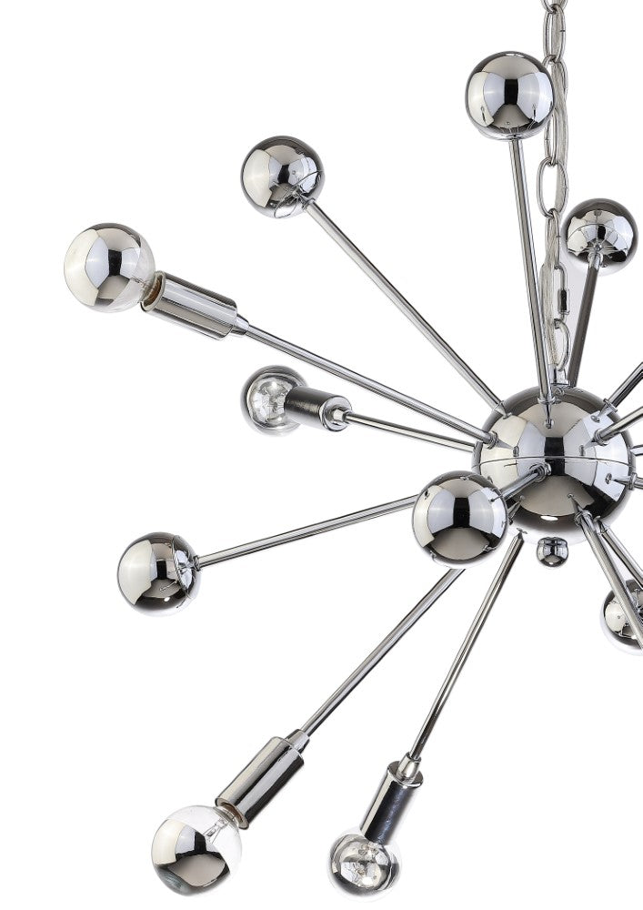 Harlee 8-Light 22.5" Metal Sputnik-Style LED Chandelier