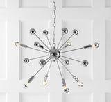 Harlee 8-Light 22.5" Metal Sputnik-Style LED Chandelier