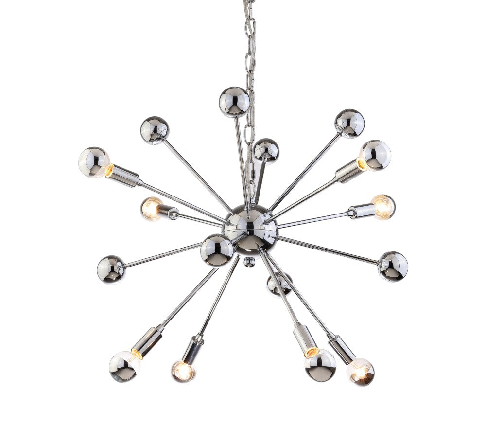 Harlee 8-Light 22.5" Metal Sputnik-Style LED Chandelier
