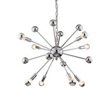 Harlee 8-Light 22.5" Metal Sputnik-Style LED Chandelier