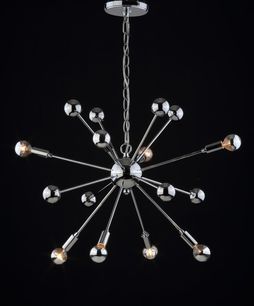 Harlee 8-Light 22.5" Metal Sputnik-Style LED Chandelier