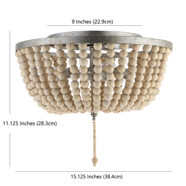 Dimension Image Antiqued Silver/Cream / 3 Light