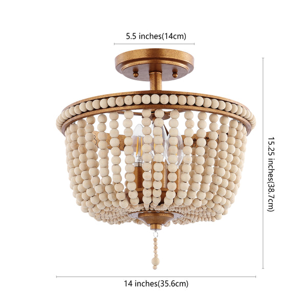Dimension Image Antique Gold/Light Taupe