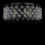 Belem 19" Metal/Crystal LED Flush Mount Ceiling Light
