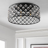 Belem 19" Metal/Crystal LED Flush Mount Ceiling Light
