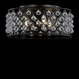 Belem 19" Metal/Crystal LED Flush Mount Ceiling Light