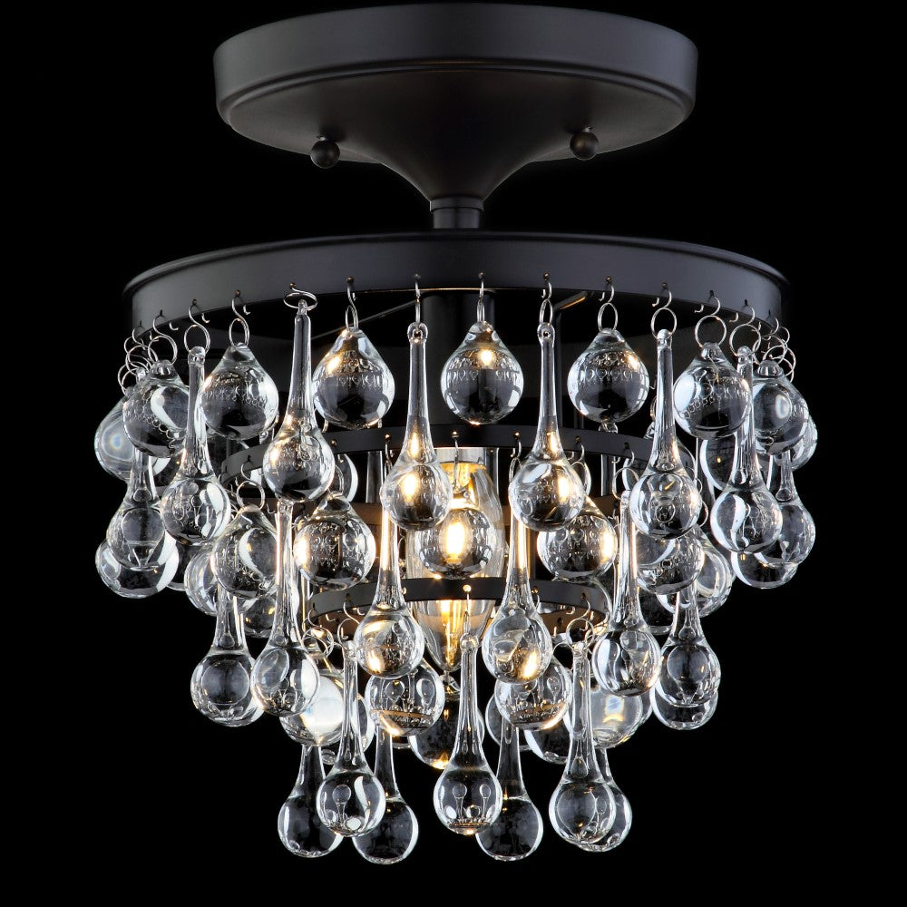 Trinity Metal/Crystal LED Flush Mount