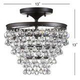 Trinity Metal/Crystal LED Flush Mount