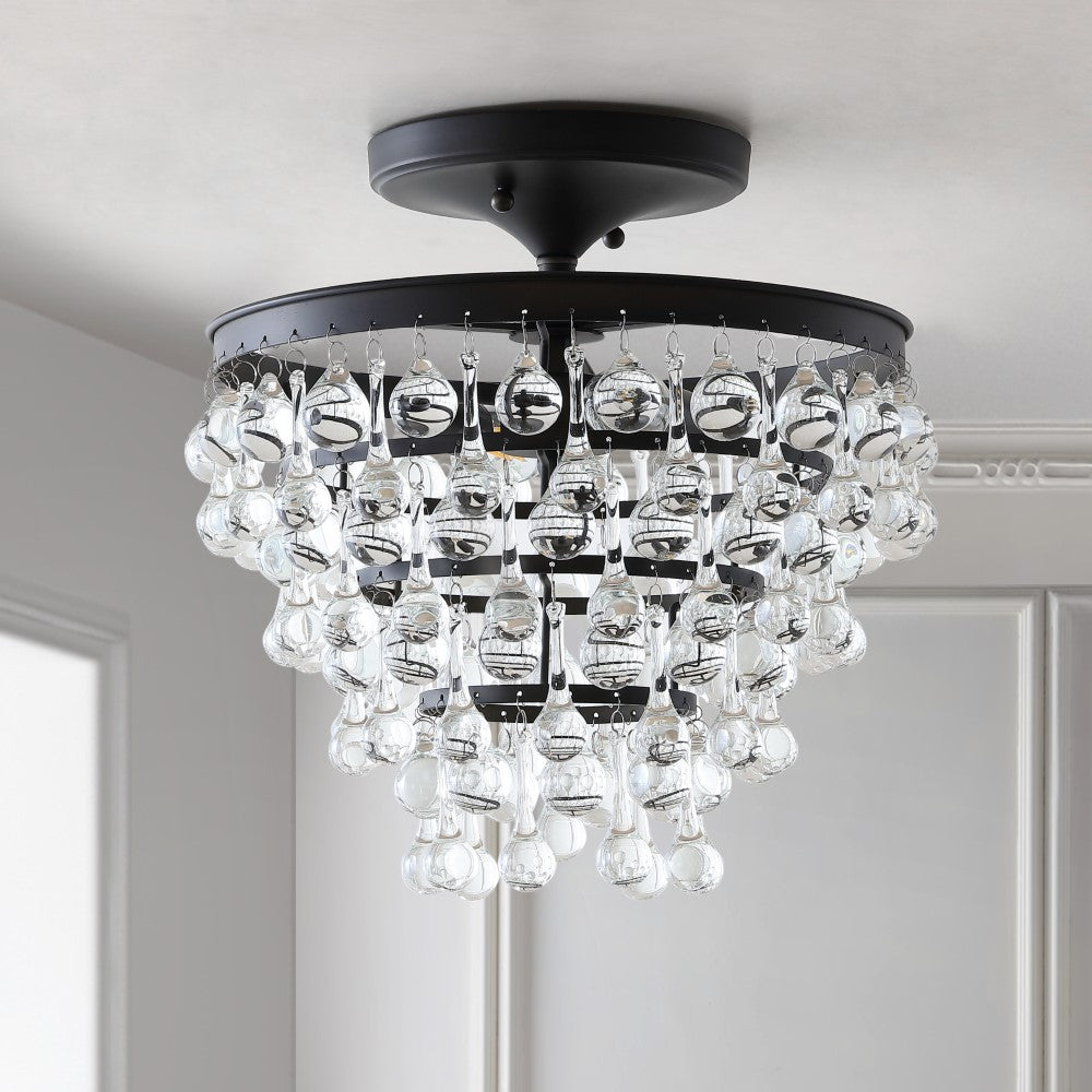 Trinity Metal/Crystal LED Flush Mount