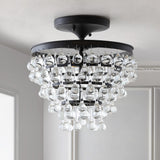 Trinity Metal/Crystal LED Flush Mount