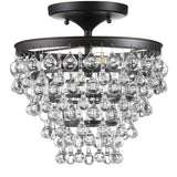 Trinity Metal/Crystal LED Flush Mount