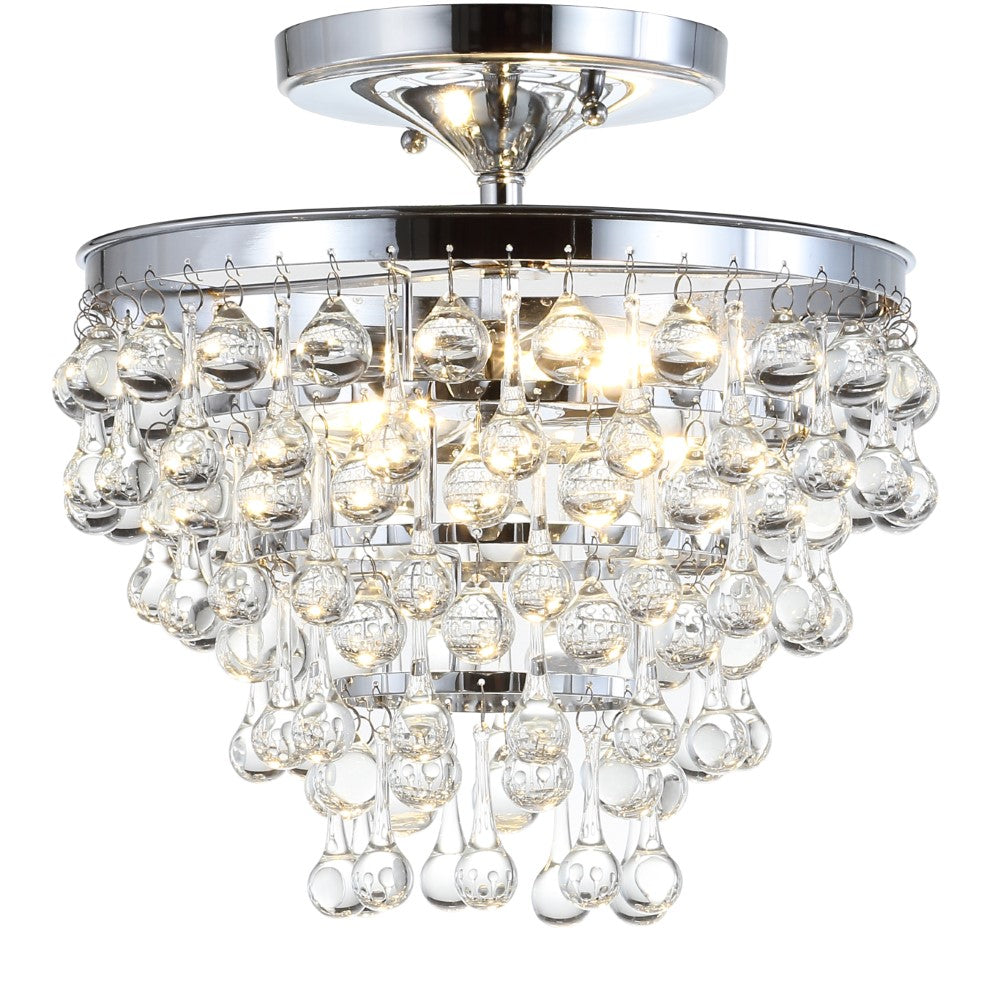 Trinity Metal/Crystal LED Flush Mount