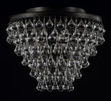 Calypso 16" Metal/Crystal LED Flush Mount