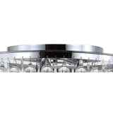 Calypso 16" Metal/Crystal LED Flush Mount