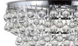 Calypso 16" Metal/Crystal LED Flush Mount