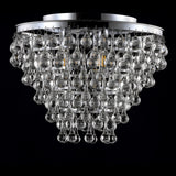 Calypso 16" Metal/Crystal LED Flush Mount