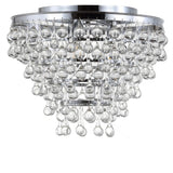 Calypso 16" Metal/Crystal LED Flush Mount