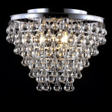 Calypso 16" Metal/Crystal LED Flush Mount