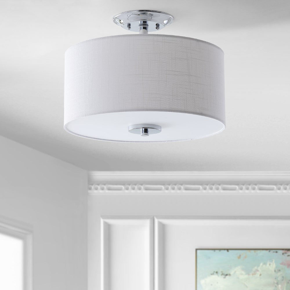 Pagoda 15" Metal LED Semi-Flush Mount