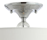 Spiral 15" Metal/Crystal LED Semi-Flush Mount