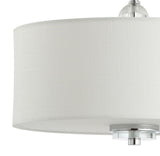 Spiral 15" Metal/Crystal LED Semi-Flush Mount