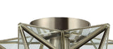 Gimignano 12" Moravian Star Metal/Clear Glass LED Flush Mount