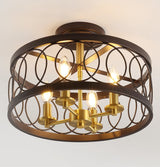 Badger 15.5" Metal LED Semi-Flush Mount
