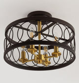 Badger 15.5" Metal LED Semi-Flush Mount