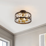 Badger 15.5" Metal LED Semi-Flush Mount