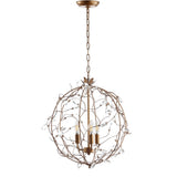 Emu 20" Adjustable Metal/Glass LED Pendant
