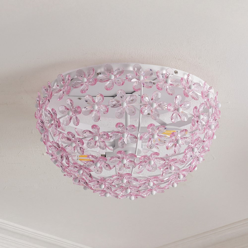 Nest Farmhouse Cottage Metal LED Vanity Light with Frosted Glass Shades