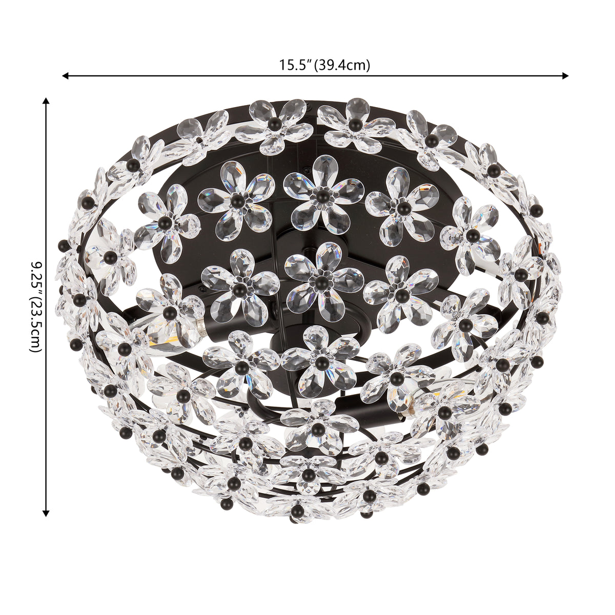 Patina 32" 5-Light Classic Minimalist Iron Inverted Gourd LED Chandelier