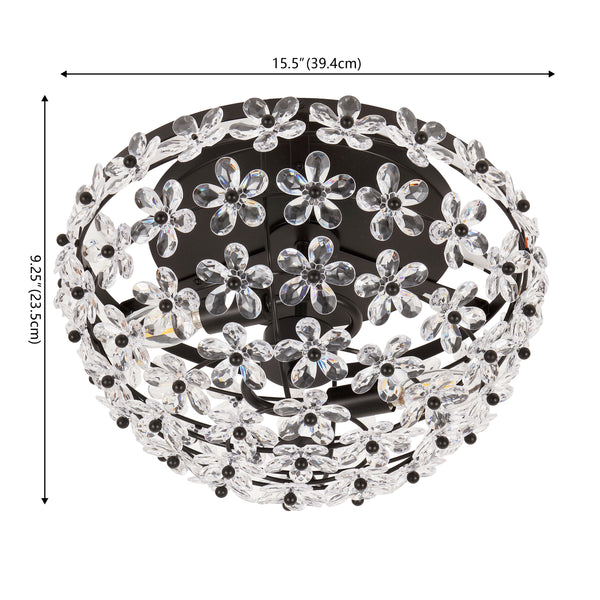 Dimension Image Oil Rubbed Bronze/Clear