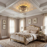 Patina 32" 5-Light Classic Minimalist Iron Inverted Gourd LED Chandelier