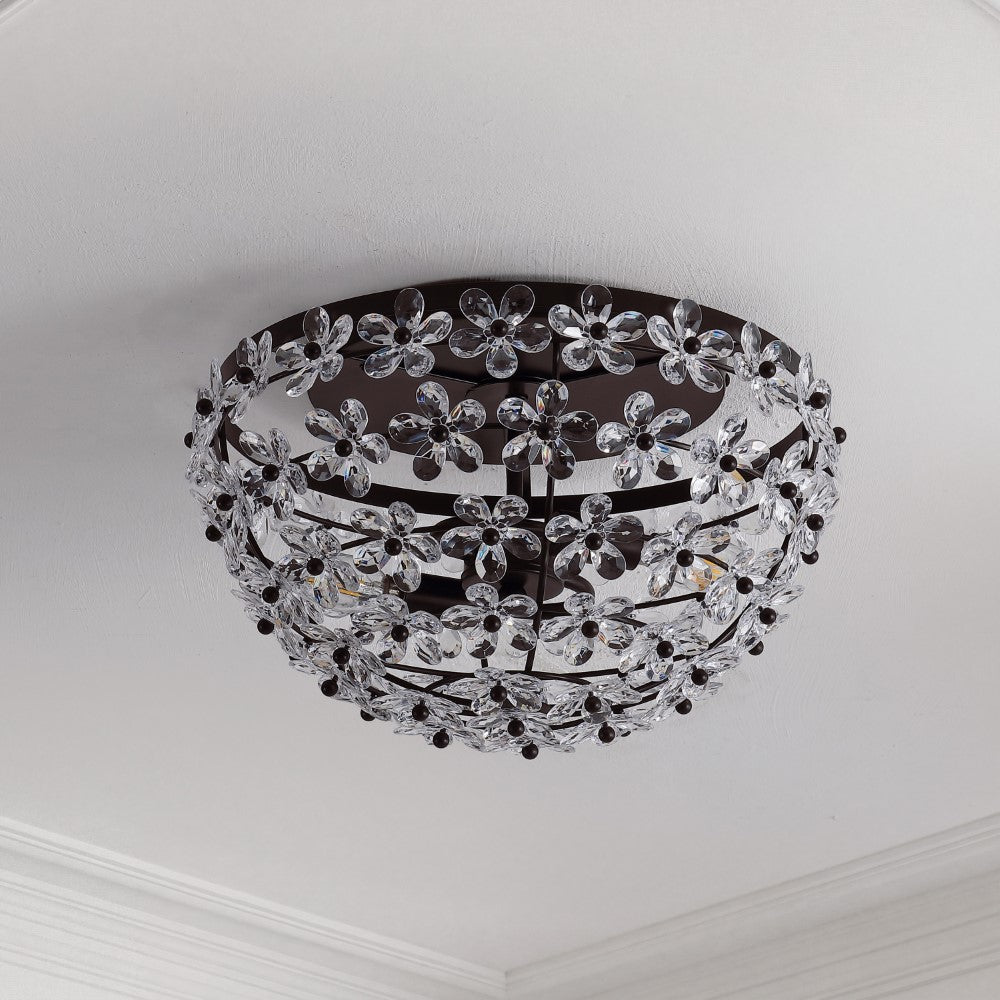 Patina 32" 5-Light Classic Minimalist Iron Inverted Gourd LED Chandelier
